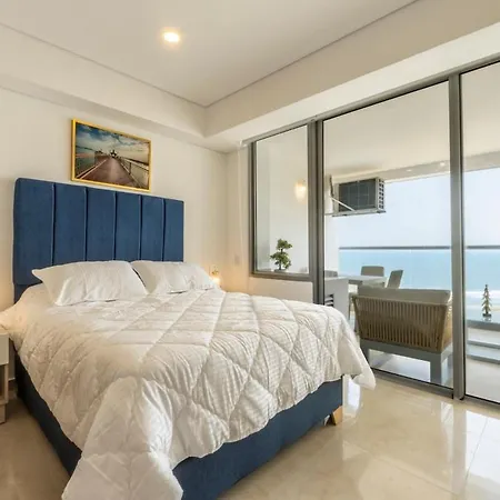 Apartment Cb Lujoso Apartasuit -vista Al Mar-linda Piscina-cerca Al Aeropuerto Cartagena