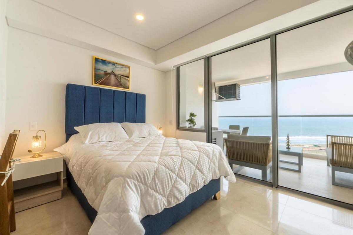 Apartamento Cb Lujoso Apartasuit -vista Al Mar-linda Piscina-cerca Al Aeropuerto Cartagena